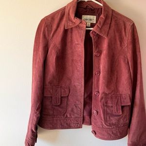 Aunthentic Orginal Cherokee Brand Pink Suede Jacket Medium Size